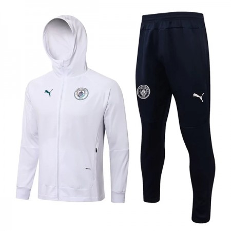 Manchester City Tréninkový Bunda Kapucí 2022-23 Bílá